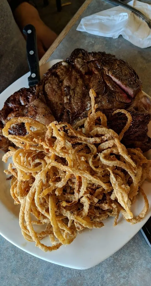 Ribeye with Onion Nest